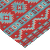Südwest Mesas Turquoise & Red Medium Tischdecke (Schrägansicht)