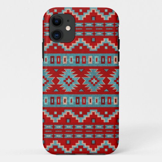 Südwest Mesas Turquoise & Red Phone Case (Rückseite)