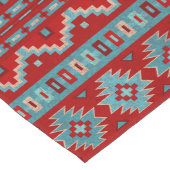Südwest Mesas Turquoise & Red Table Runners Großer Tischläufer (Ecke)