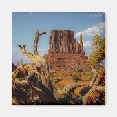 Südwest Monument Valley Wüstenszene Magnet (Vorne)