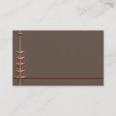 Südwest Motif mit Cowboy Hat, Seil auf einem Visitenkarte (Rückseite)