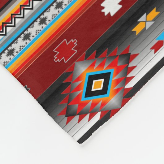 Südwest Muster #1 - Farbveränderbar Fleecedecke (Ecke)