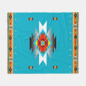 Südwest Muster 8, veränderliche Farben Fleecedecke (Vorderseite (Horizontal))