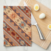 Südwest Muster Design Tan Diagonal Handtuch (Viertel Falte)