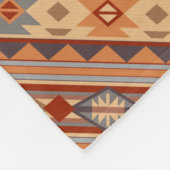 Südwest Muster Design Tan Fleecedecke (Ecke)