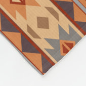 Südwest Muster Design Tan Fleecedecke (Ecke)