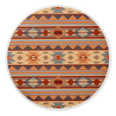 Südwest Muster Design Tan Keramikknauf (Vorderseite)