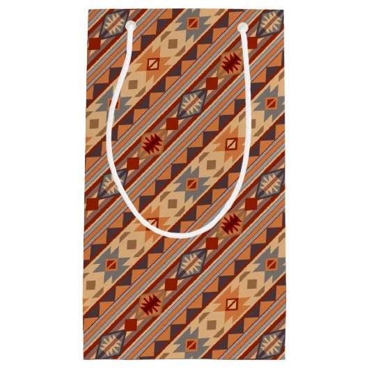 Südwest Muster Design Tan Kleine Geschenktüte (Vorderseite)