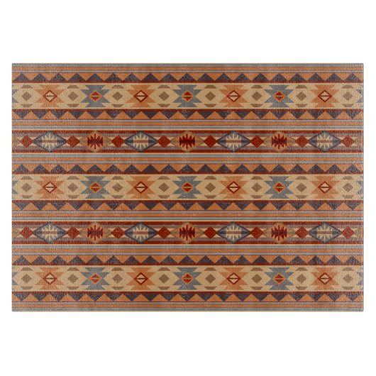 Südwest Muster Design Tan Schneidebrett (Vorderseite)