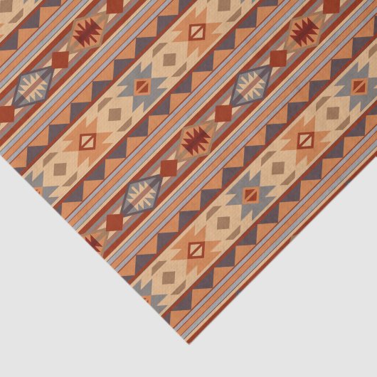 Südwest Muster Design Tan Seidenpapier (Ausschnitt)