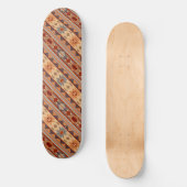 Südwest Muster Design Tan Skateboard (Vorderseite)