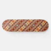 Südwest Muster Design Tan Skateboard (Horizontal)