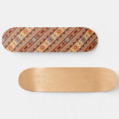 Südwest Muster Design Tan Skateboard (Horizontal)