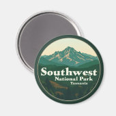 Südwest-Nationalpark Tasmania Magnet (Vorderseite/Rückseite)