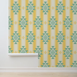 Südwest Navajo Moderne farbige Streifen Muster Tapete