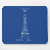 Südwest Pass Lighthouse - Louisiana - AD Mousepad (Vorne)