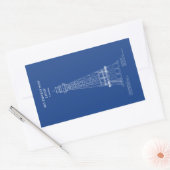 Südwest Pass Lighthouse - Louisiana - AD Rechteckiger Aufkleber (Umschlag)