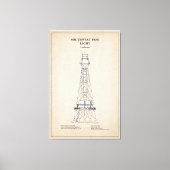 Südwest Pass Lighthouse - Louisiana - SBD Leinwanddruck (Vorderseite)