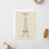 Südwest Pass Lighthouse - Louisiana - SBD Mitteilungskarte (Vorderseite/Rückseite Beispiel)