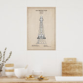 Südwest Pass Lighthouse - Louisiana - SBD Poster (Küche)
