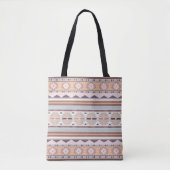 Südwest Peach Tribal Muster Tasche (Vorderseite)