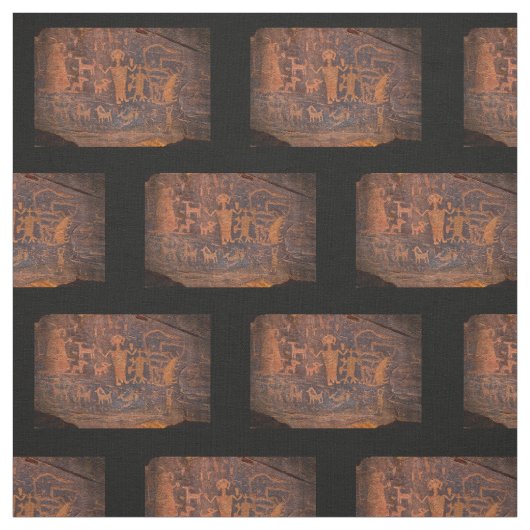 Südwest Petroglyph Baumwollgewebe Stoff (Muster)