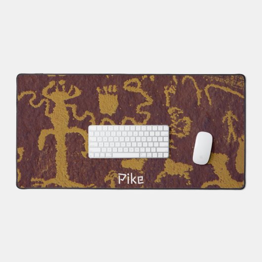 Südwest Petroglyph Personalisiert Schreibtischunterlage (Tastatur & Maus)