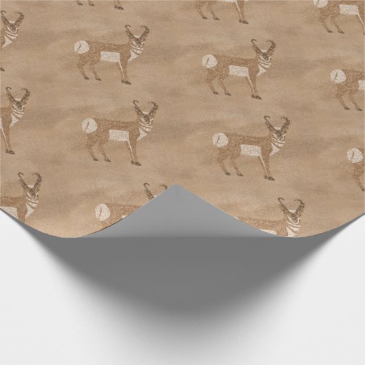 Südwest Pronghorn Antelope Geschenkpapier (Ecke)
