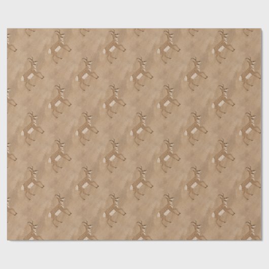 Südwest Pronghorn Antelope Geschenkpapier (Flach)