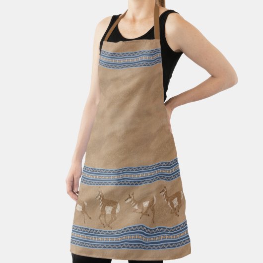 Südwest Pronghorn Antelope Tan Large Schürze (InSitu)
