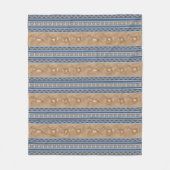 Südwest Pronghorn Antelopes Blue Border Medium Fleecedecke (Vorderseite)