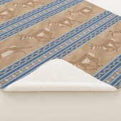 Südwest Pronghorn Antelopes Blue Border Small Sherpadecke (3/4)