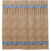 Südwest Pronghorn Rock Art Design Duschvorhang (Vorderseite)