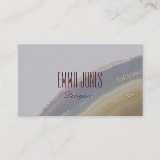 Südwest Rainbow Agate Visitenkarte (Vorderseite)