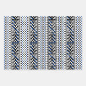 Südwest-Regen und Sonne in Blau Geschenkpapier Set (Vorderseite 3)