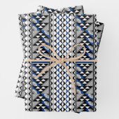 Südwest-Regen und Sonne in Blau Geschenkpapier Set (Beispiel)