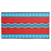 Südwest River Canyon Pattern Red Turquoise King Kissenbezug (Vorderseite-Links)