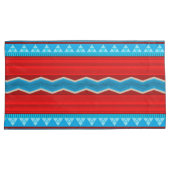 Südwest River Canyon Pattern Red Turquoise King Kissenbezug (Vorderseite-Rechts)