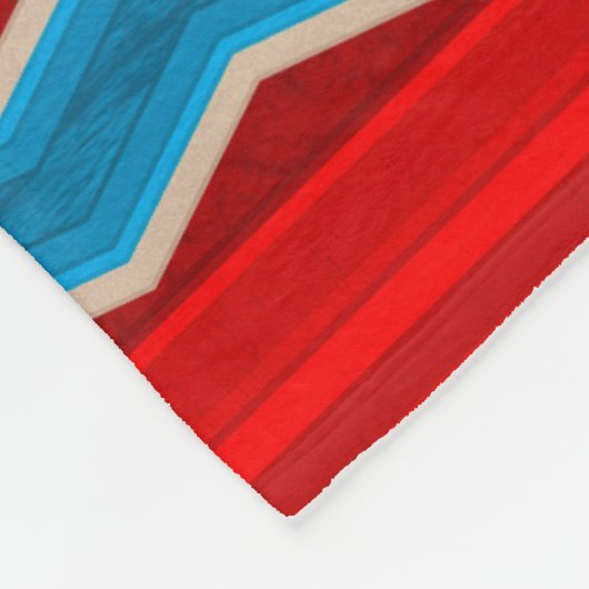 Südwest River Canyon Red und Turquoise Medium Fleecedecke (Ecke)