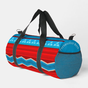 Südwest River Red Turquoise Sm Personalisiert Duffle Bag