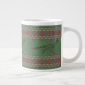 Südwest Roadrunner Sagebrush Green Jumbo-Tasse (Rechts)