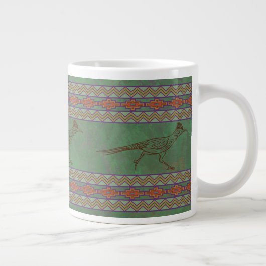 Südwest Roadrunner Sagebrush Green Jumbo-Tasse (Rechts)