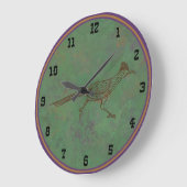 Südwest Roadrunner Sagebrush Green Large Clock Große Wanduhr (Winkel)
