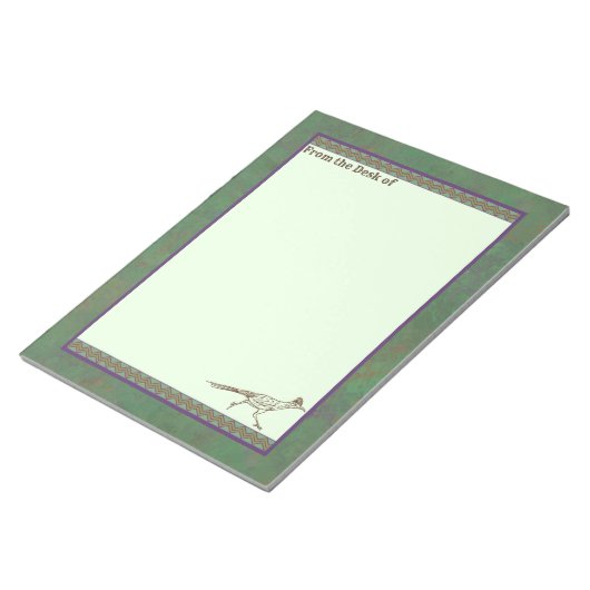 Südwest Roadrunner Sagebrush Green Notizblock (angewinkelt)