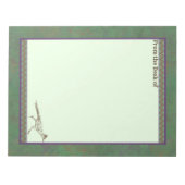 Südwest Roadrunner Sagebrush Green Notizblock (Vorderseite)