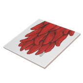 Südwest Roter Chile Chili Ristra Mural Grundstück Fliese (Seite)