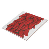 Südwest Roter Chili Pepper Ristra Middle Tile No # Fliese (Seite)