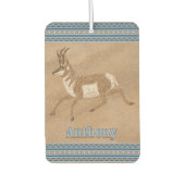 Südwest Running Pronghorn Antelope Personalisiert Autolufterfrischer (Vorderseite)