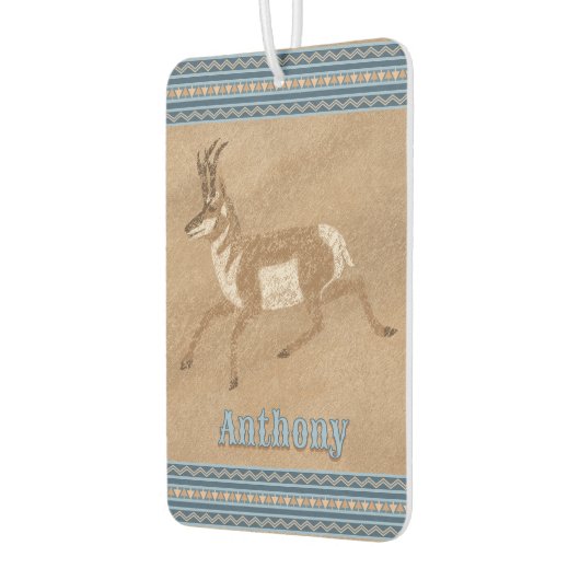 Südwest Running Pronghorn Antelope Personalisiert Autolufterfrischer (Links)
