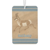 Südwest Running Pronghorn Antelope Personalisiert Autolufterfrischer (Rückseite)